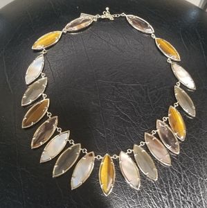 Rare Kendra Scott Vintage Statement Necklace Brown